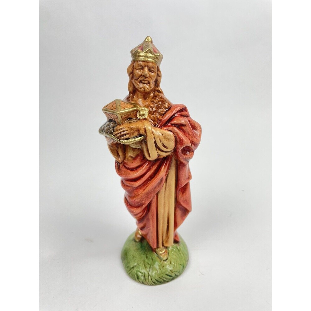 Vintage Atlantic Mold standing wiseman (red clothing)  8 Inches